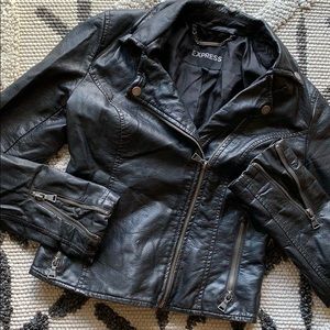 Vegan Leather Moto Jacket